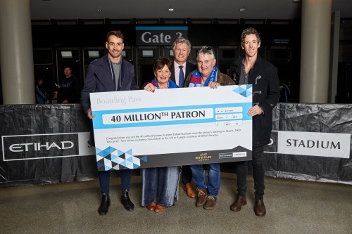 Etihad Stadium welcomes 40-millionth event patron