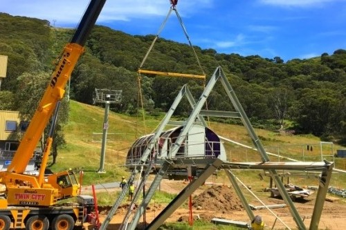 Installation commences on Falls Creek’s new Eagle Chair