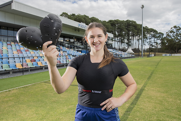Bond University helps develop Fempro protective body armour for female athletes