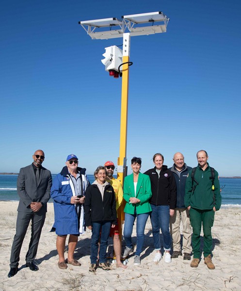 Emergency beacons installed to keep swimmers safe at Fingal