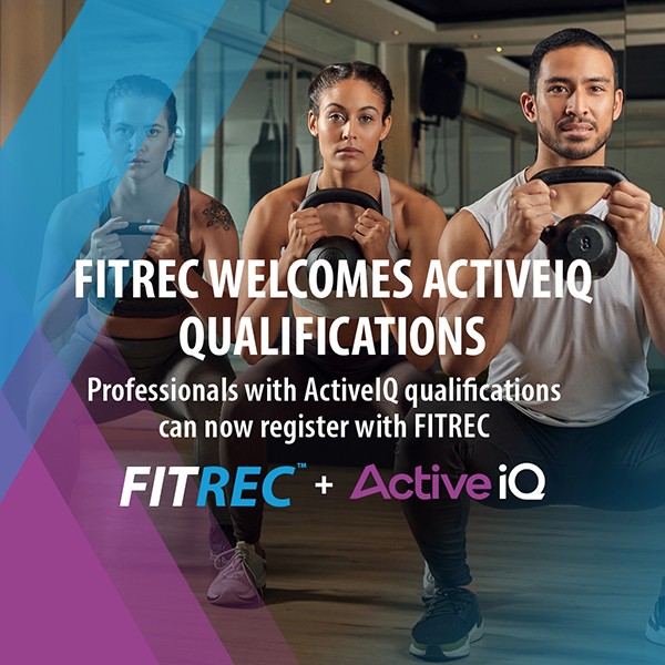 FITREC recognises Active IQ fitness qualifications