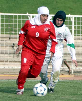 Iran’s women footballers banned from Olympics because of Islamic kit