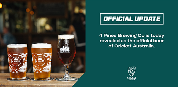 4 Pines Brewing Co. partners with Cricket Australia and expands relationship with Landcare Australia