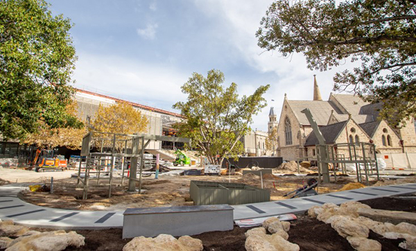 Installation progresses on Fremantle’s Kings Square playspace