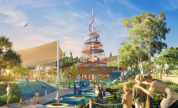New play attraction to spiral above Gold Coast’s Broadwater Parklands