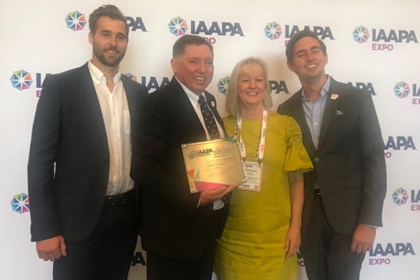 Greg O’Neill presented with IAAPA Lifetime Service Award