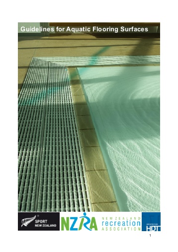 Sport NZ releases guidelines for aquatic flooring surfaces