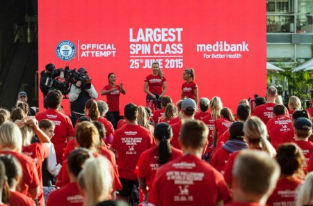 Australia sets new Guinness World Record for the largest ever spin class