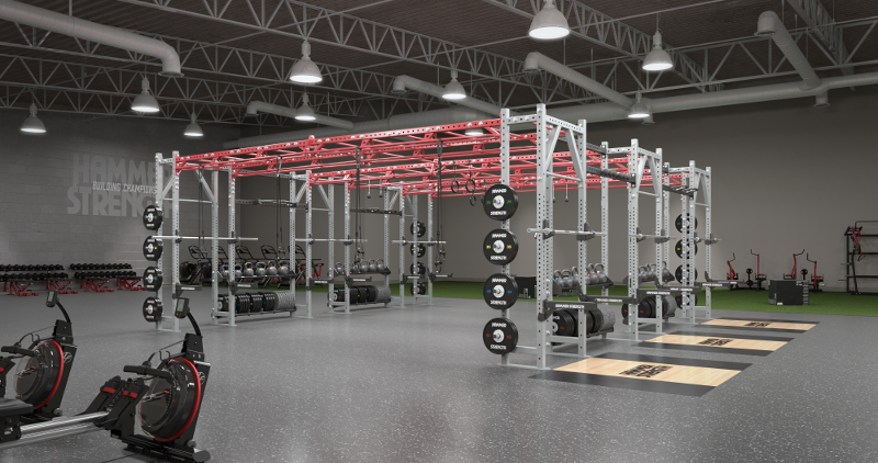 New Hammer Strength Athletic Bridge triples the functionality of training space