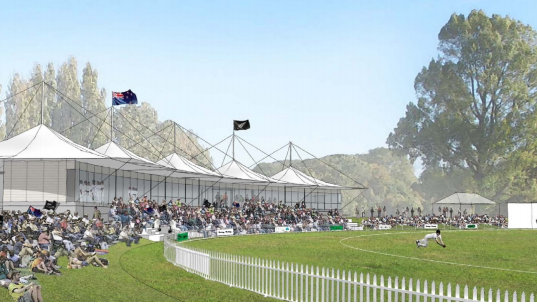 New Hagley Oval Pavilion takes shape