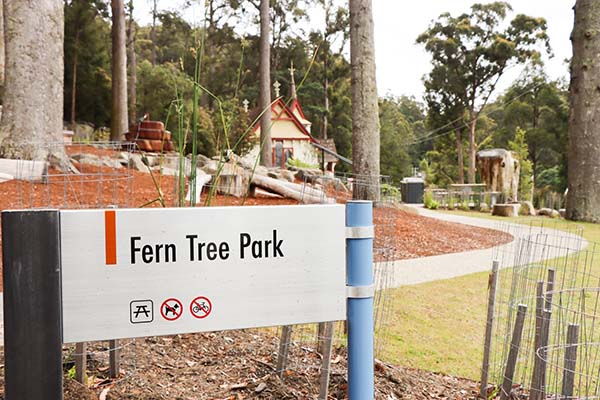 Hobart’s Fern Tree Park receives $2 million makeover with natural playground