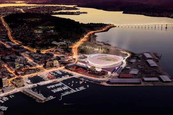 Controversial Hobart AFL stadium could generate $226 million a year for Tasmanian economy
