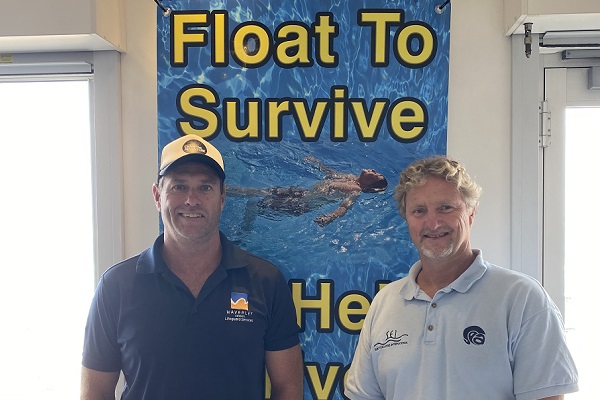 Bruce Hopkins and Craig Riddington launch ‘Float to Survive’ water safety initiative