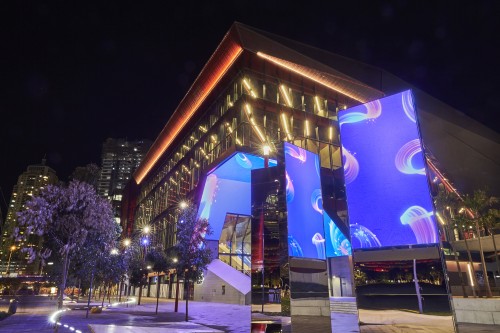 ICC Sydney lights up Darling Harbour during Vivid Sydney