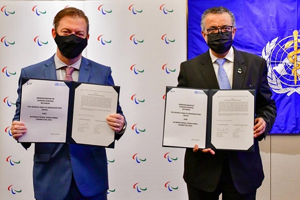 International Paralympic Committee and World Health Organization sign global sport agreement