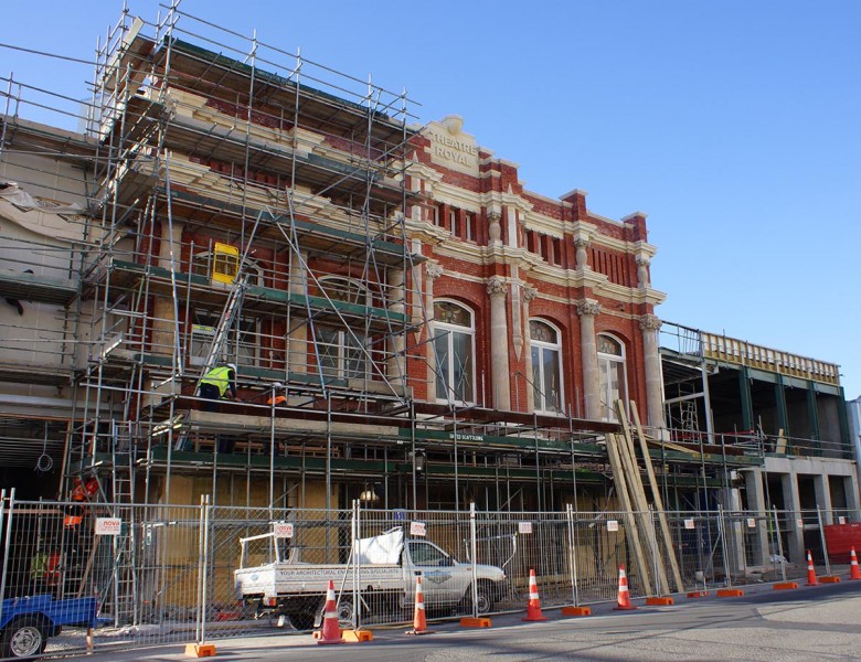 Isaac Theatre Royal facade comes back in view