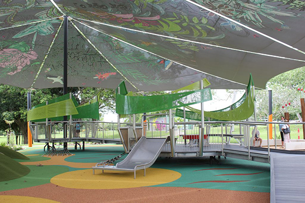 Softfall surfaces and shading installations among Darwin playground upgrades