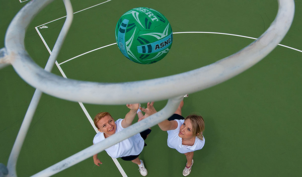 John Fisher Park netball courts resurfaced with Plexipave