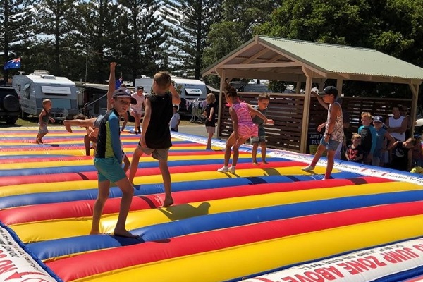 The Jump Pad encourages all ages to jump for joy