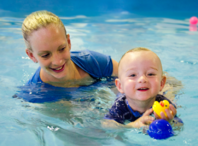 Jump! Swim Schools team with water safety advocate Laurie Lawrence