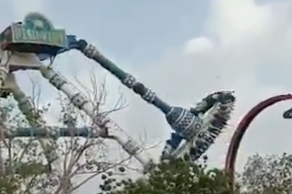 Two fatalities as pendulum ride breaks apart at Indian amusement park