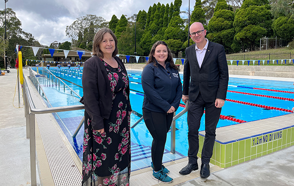 Katoomba outdoor pool area upgrades officially open with improved accessibility
