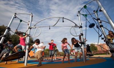 Interactive outdoor playground combines computing with climbing to win top design award