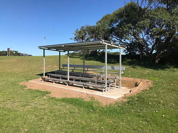 Sportsfield grandstand installations completed in Shoalhaven