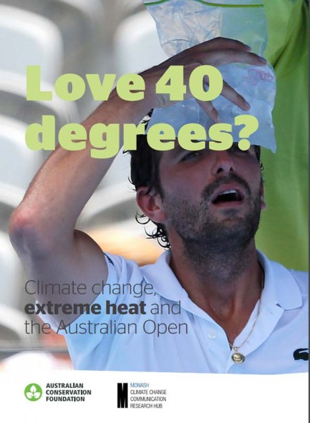 New report aims to prompt recognition of climate change threat to Australian Open