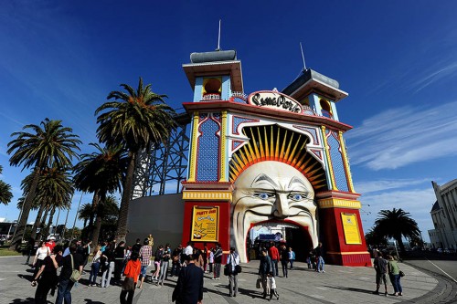 Luna Park Melbourne’s ‘Mr Moon’ entrance gets a facelift