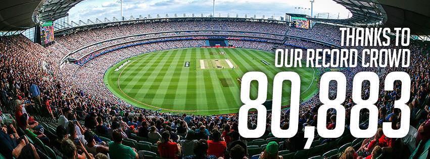 Record 80,000 Big Bash League crowd at the MCG