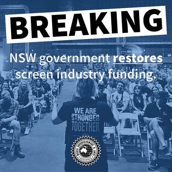 NSW Government reverses controversial screen industry funding cuts