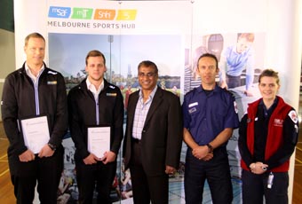 MSAC staff receive Ambulance Victoria commendation