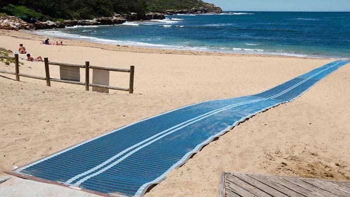 Beach matting provides pathway to inclusivity