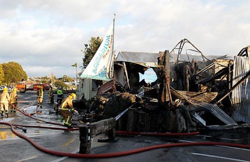 Arson destroys Mapua aquarium