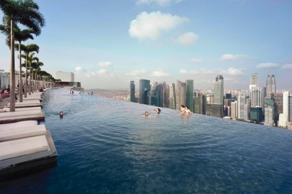 Swimming 200 Metres Above Singapore