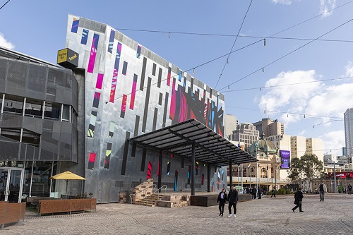 Fed Square’s new giant screen set for use as AFL finals live viewing site