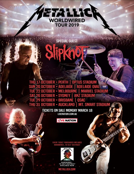 Metallica’s Australasian stadium tour to offer enhanced experiences for ticketholders