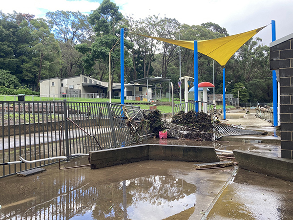 Mittagong Pool further impacted by recent floodwaters