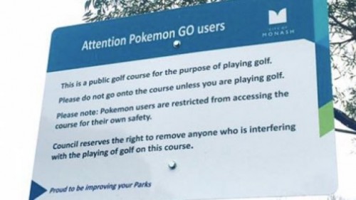 Pokémon Go  players banned from accessing Melbourne golf course