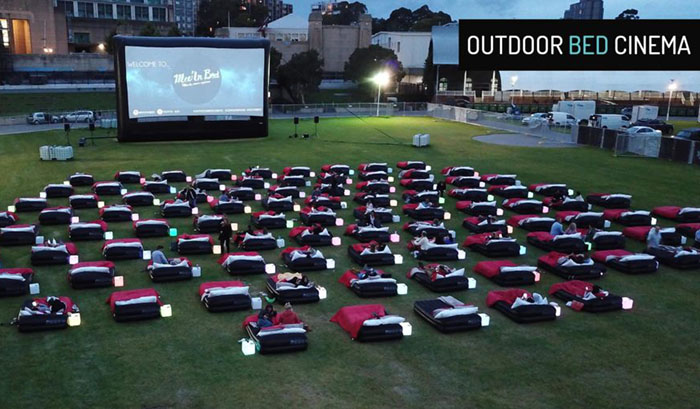 Pop-up outdoor bed cinema set to embark on first national tour