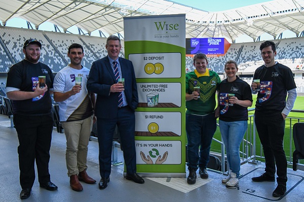 NRL 9s commits to reusable beverage cup at Bankwest Stadium