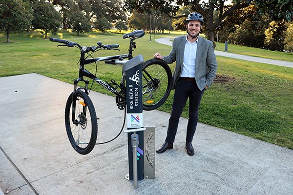 City of Newcastle installs its first bike repair station 