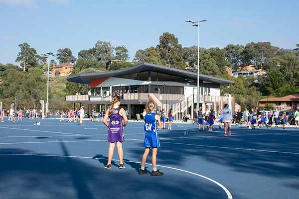 New lighting adds to the upgrades completed at Diamond Creek Netball Courts