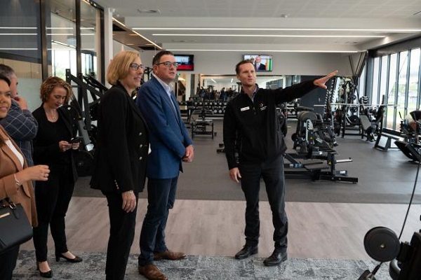 Victorian Premier opens upgraded gym at Noble Park Aquatic Centre