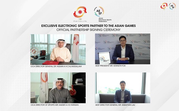 OCA and AESF sign partnership agreement for 2022 Asian Games