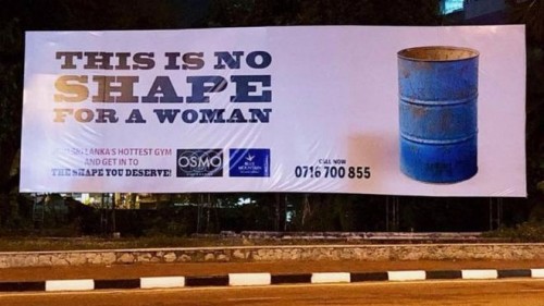Sri Lankan women take on gym’s ‘body shaming’ ad