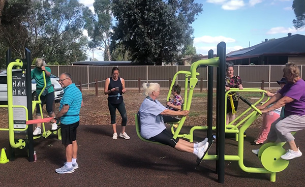 Installation of outdoor fitness equipment among Healthy Heart of Victoria initiatives for Loddon Campaspe Region