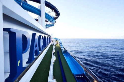 Myrtha Pools equips new aquatic playground and waterslides for P&O cruise ship