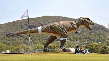 Clive Palmer opens Dinosaur attraction on the Sunshine Coast